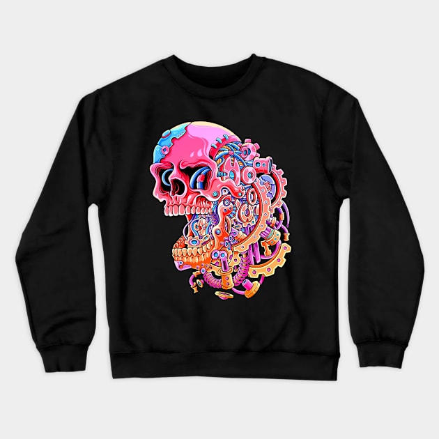 Broken Gearhead Crewneck Sweatshirt by Efexampink